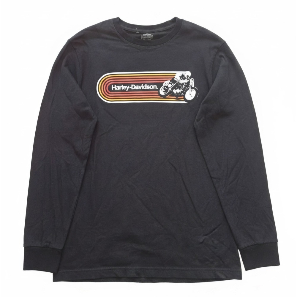Harley-Davidson Black Long Sleeve Graphic Shirt Sportbike Racing 99010-24DM